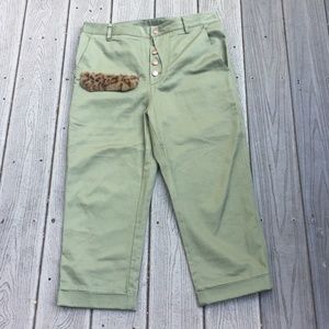 Fried Rice Roll Up Khaki Pants